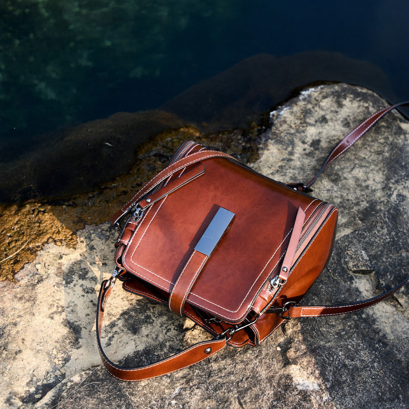 Women's Genuine Leather Large Capacity Versatile Fashion Bags