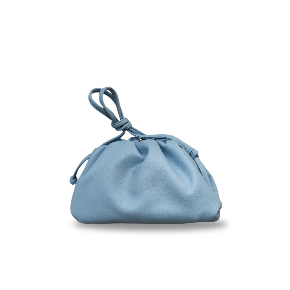 Women's Cloud Size Korean Style Pleated Clip Bags