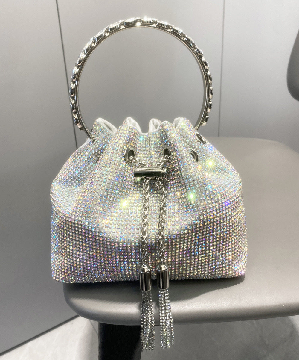 Women's Shiny Light Diamond High-grade Full Hand Bucket Bags