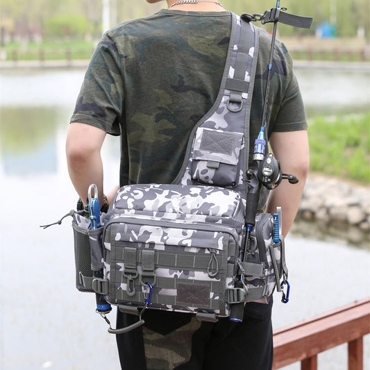 Lure Multifunctional Waterproof Portable Camouflage Pole Sports Backpacks
