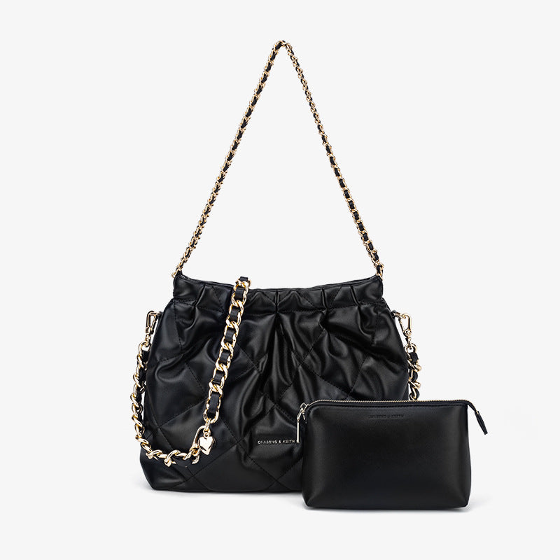 Women's High-grade Large Capacity Garbage Versatile Chain Bucket Bags