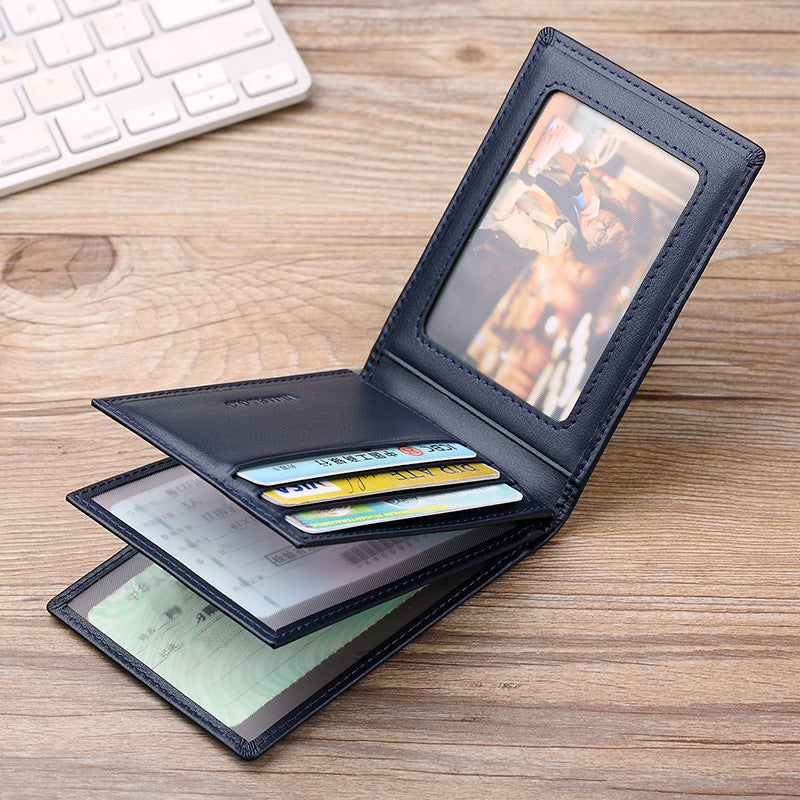 Men's Emperor Paul Business Personalized Bank Leather Card Holder