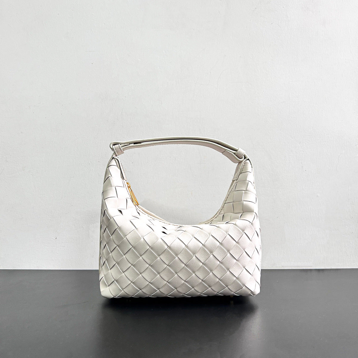 Leather Woven Lunch Box Portable High-grade Shoulder Bags