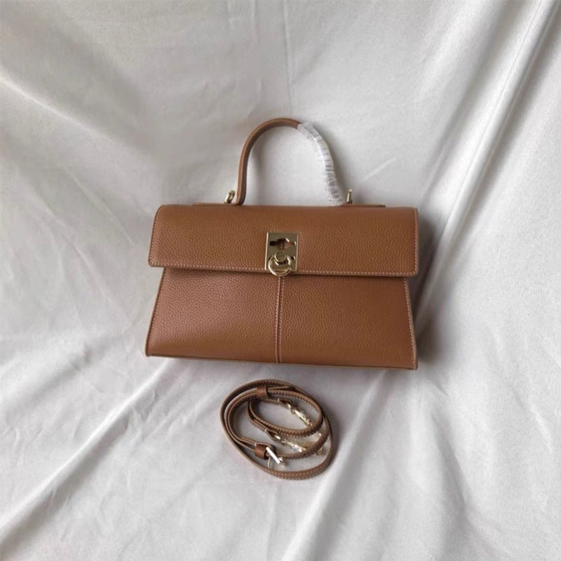 Light Luxury Size Portable Classic Cowhide Shoulder Bags