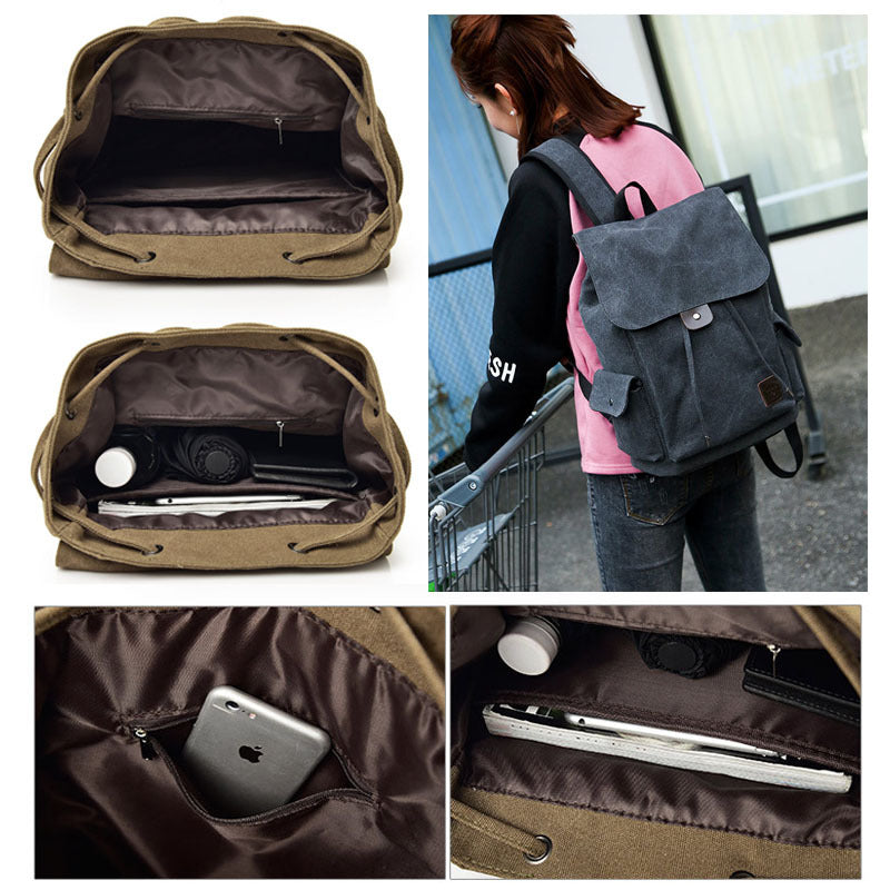 King Of The Piece Retro Canvas Middle School Students' Schoolbags