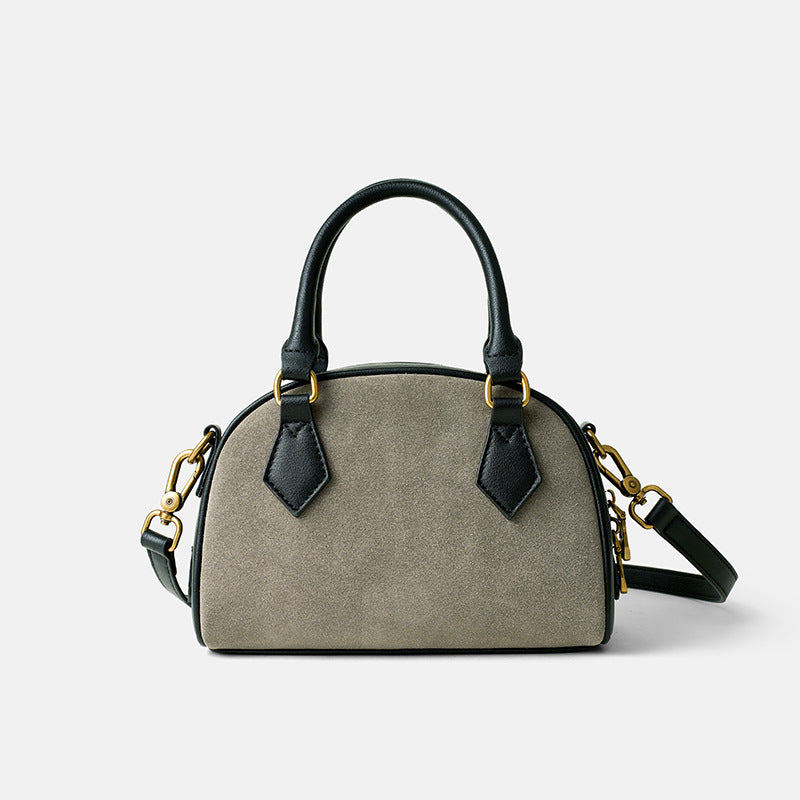 Women's Genuine Leather High-grade Boston Niche Retro Crossbody Bags