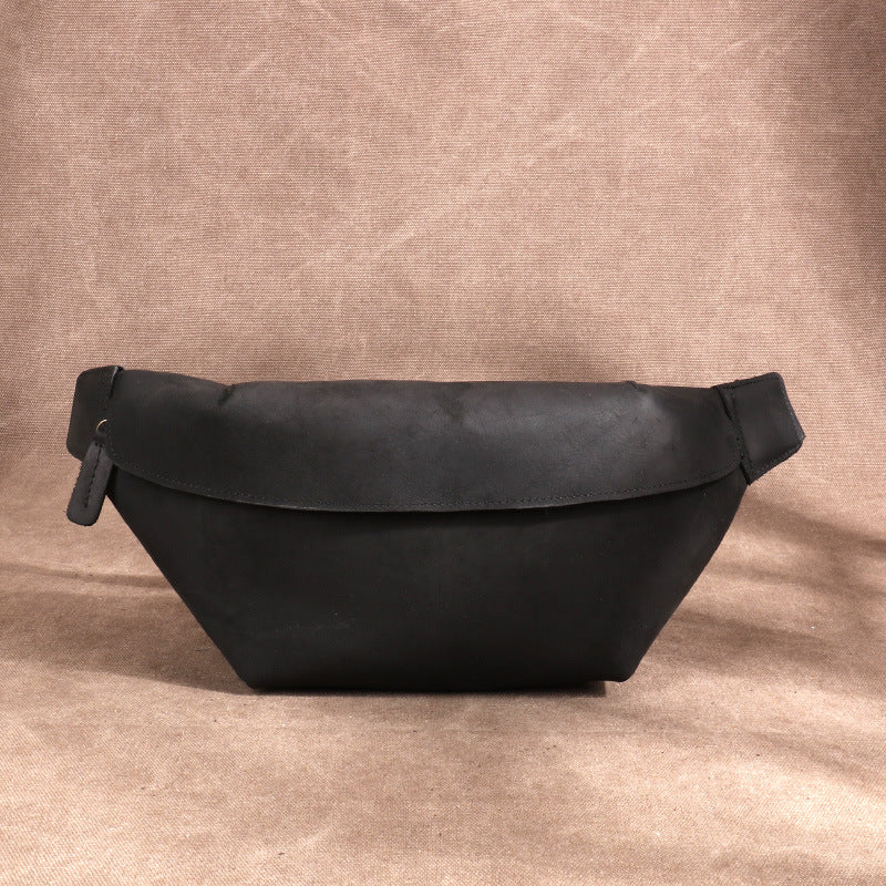 Men's Crazy Horse Leather Riding Genuine Men's Waist Packs