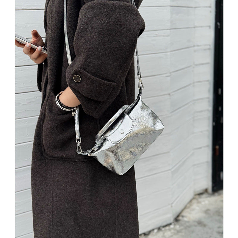 Women's Mini Dumpling Fashion Commuter First Layer Shoulder Bags