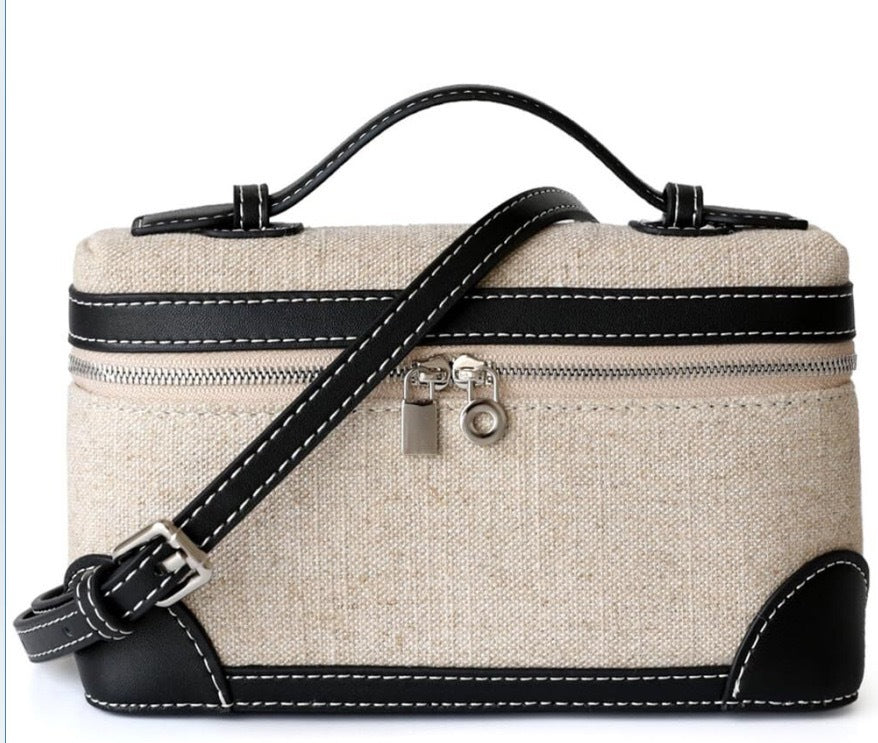 Women's Lunch Box Genuine Leather Portable For Bags