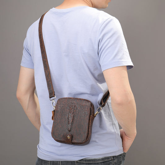 Men's Fashion Business First Layer Cowhide Personal Men's Shoulder Bags