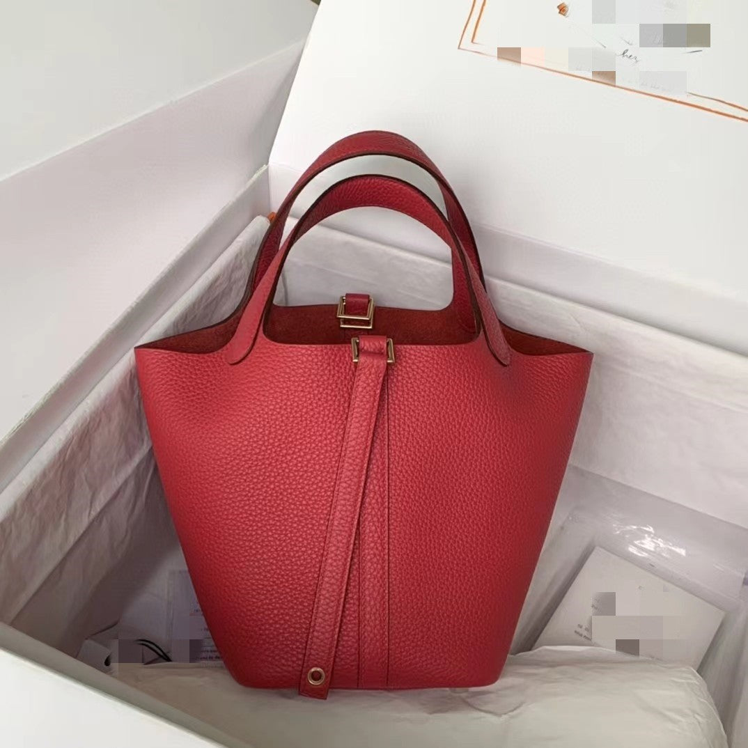 Women's Beeswax Thread Imported First Layer Cowhide Portable Bags