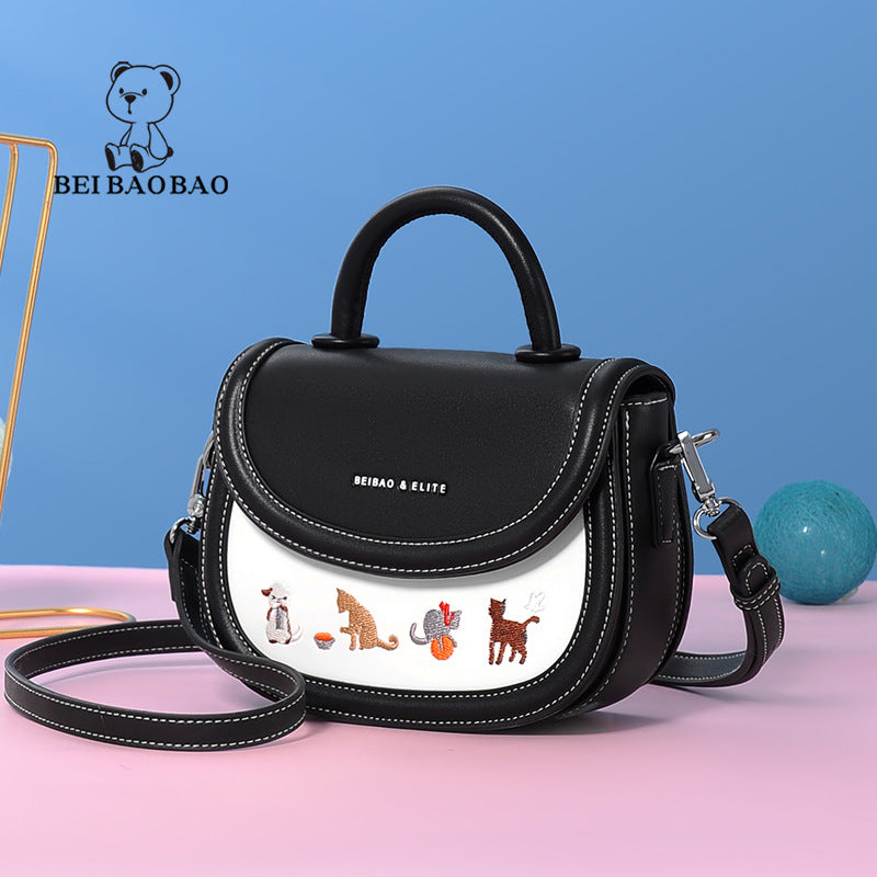 Women's Source Niche Design Fashion Saddle Crossbody Bags