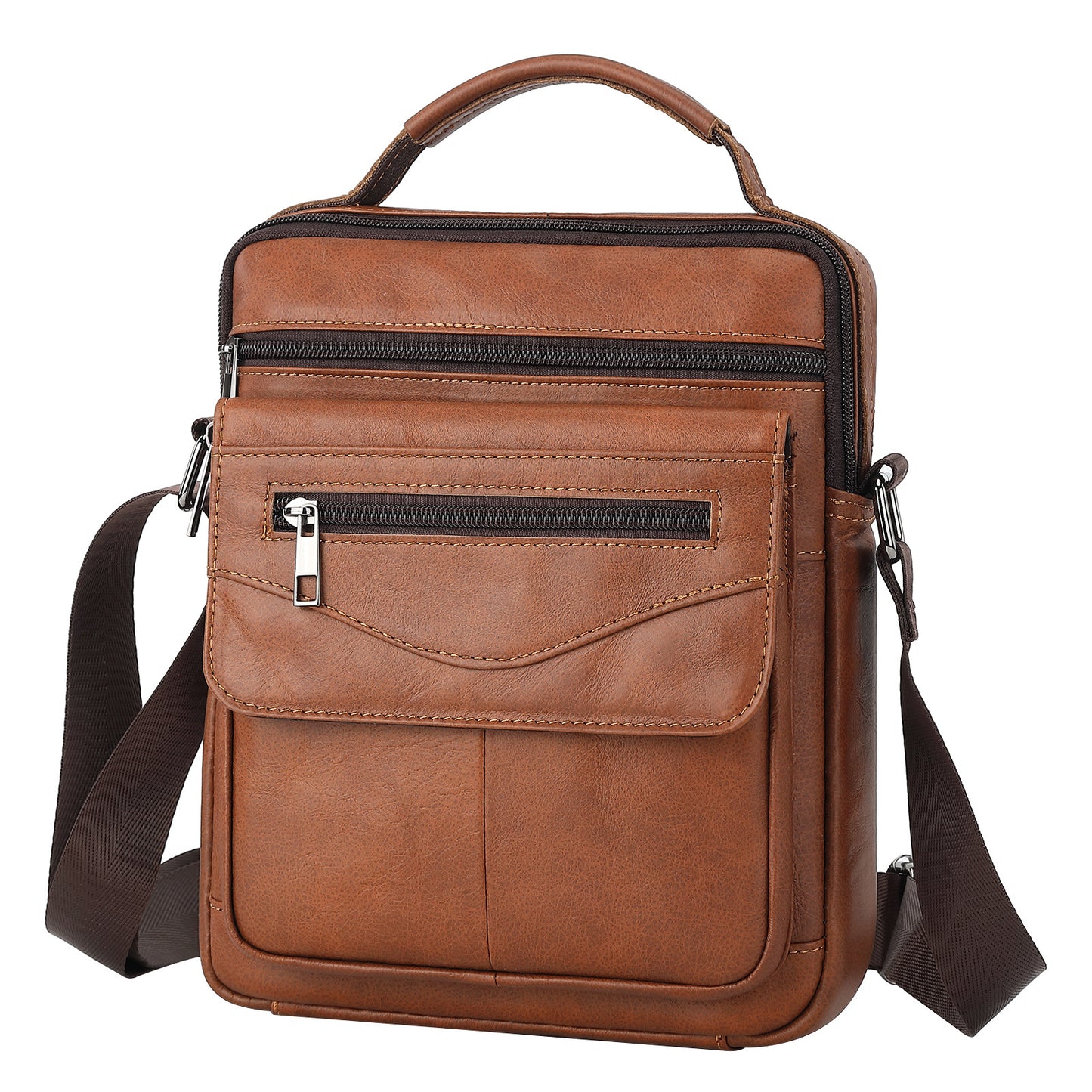 Men's First Layer Cowhide Business Multifunctional Men's Shoulder Bags
