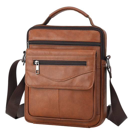 Men's First Layer Cowhide Business Multifunctional Men's Shoulder Bags