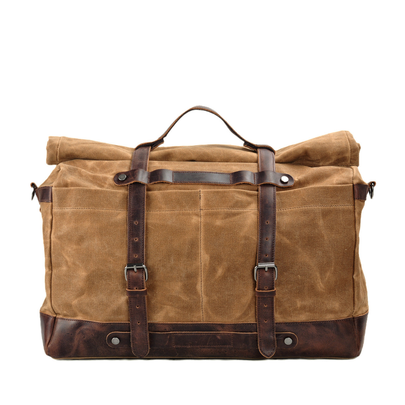 Men's Large Capacity Portable Vintage Waterproof Waxed Canvas With Men's Bags