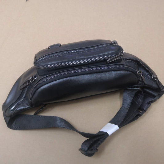 Men's Coral First Layer Cowhide Genuine Leather Men's Waist Packs