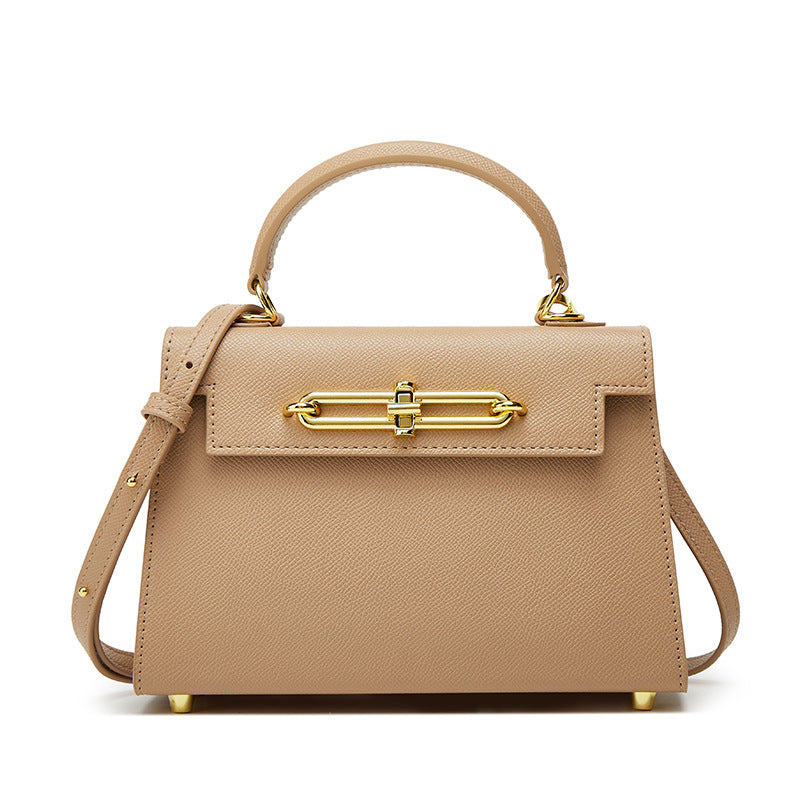 Fashion Genuine Leather Kelly Temperament Commute Handbags