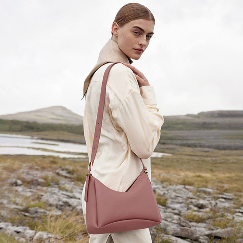 Women's Niche Design Underarm Leather Light Luxury Bags