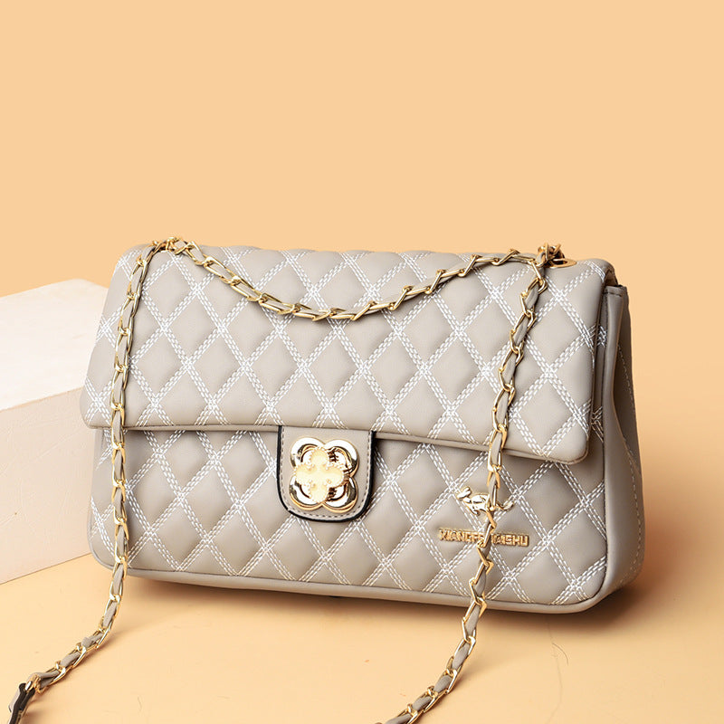 Women's Diamond Chain Korean Dignified Portable Fashion Shoulder Bags