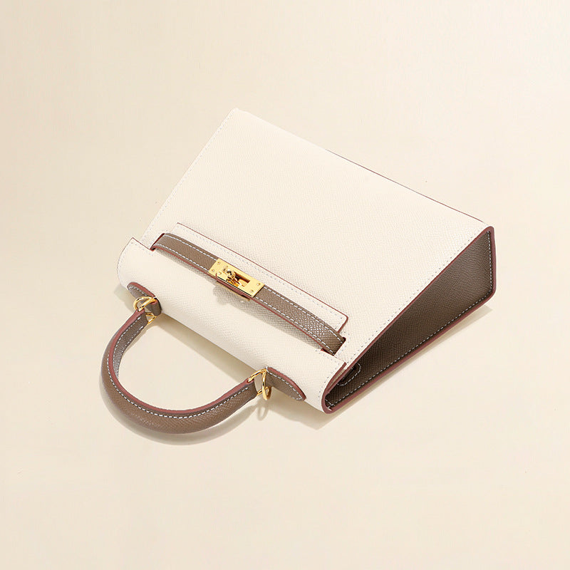 Women's Color Matching Second Generation Palm Print Shoulder Bags