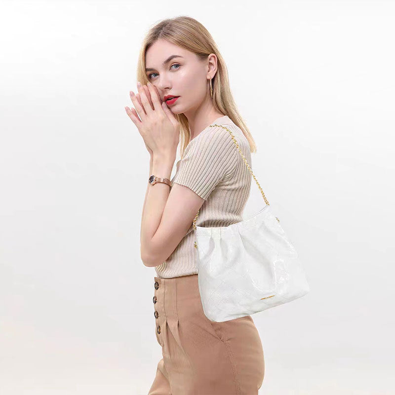 Women's Fashionable Large Capacity Chain Light Luxury Tote Bags