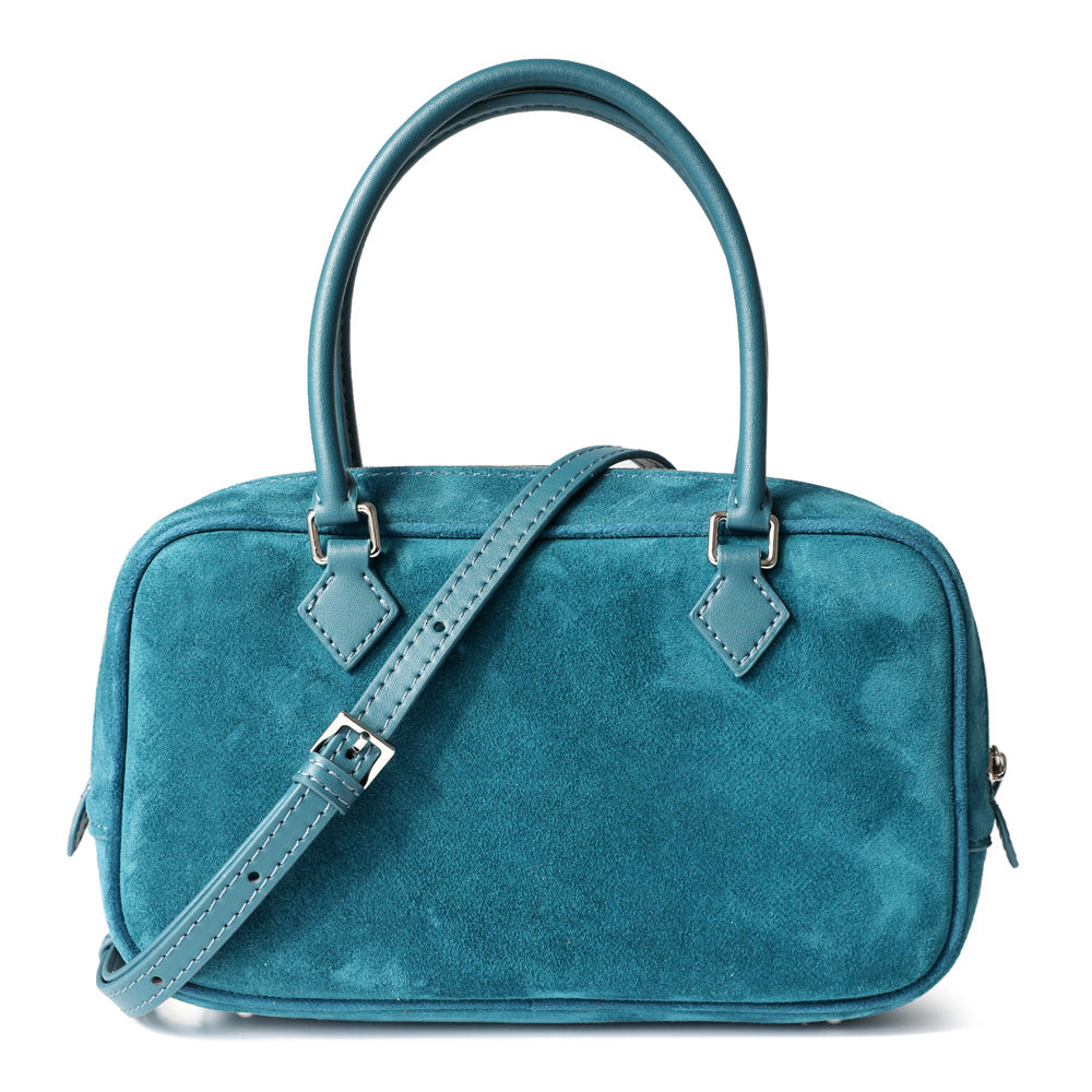 Niche High-grade Down Feather Female Boston Bags