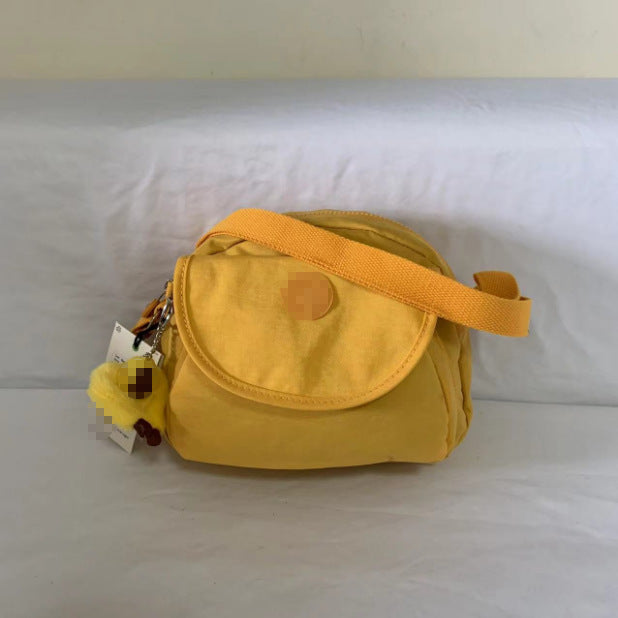 Women's Summer Monkey Fashion Nylon Round Flap Crossbody Bags