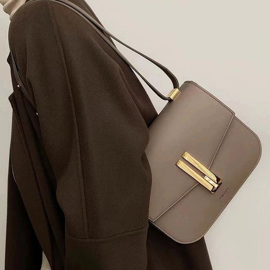 Women's French Kate Middleton Design High-grade Genuine Small Square Bags