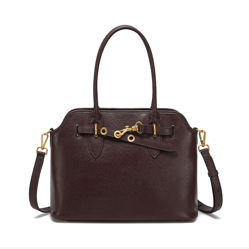 Women's Genuine Leather Fashion Senior Hand Shoulder Bags