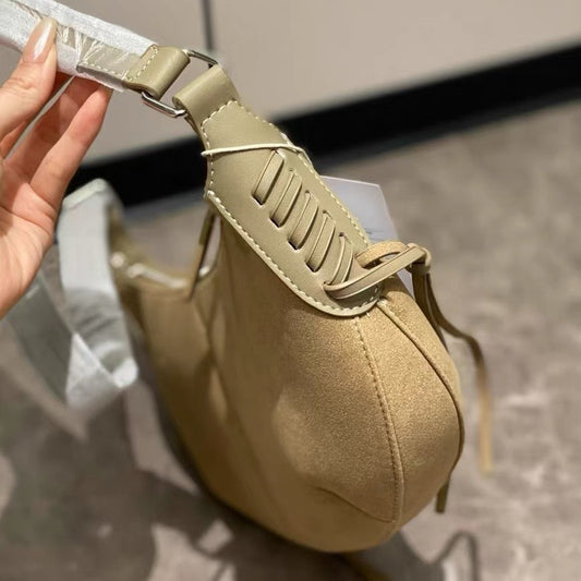 Women's Suede Underarm Drawstring Tassel For Armpit Bags