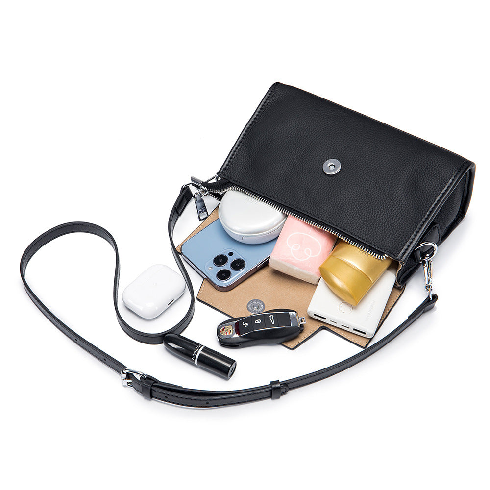 Women's Genuine Leather Fashion High-grade Commuter Niche Handbags