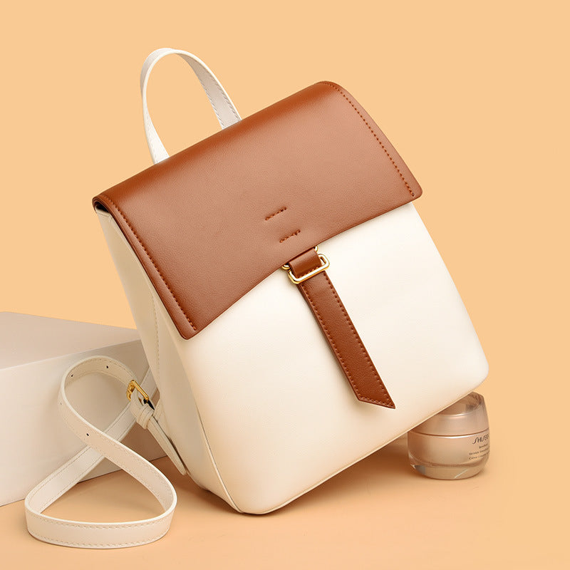 Women's Trendy Sewing Line Popular Cow Nose Backpacks