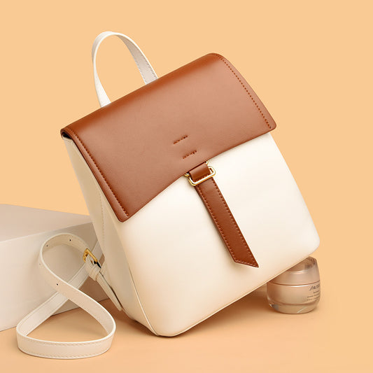 Women's Trendy Sewing Line Popular Cow Nose Backpacks