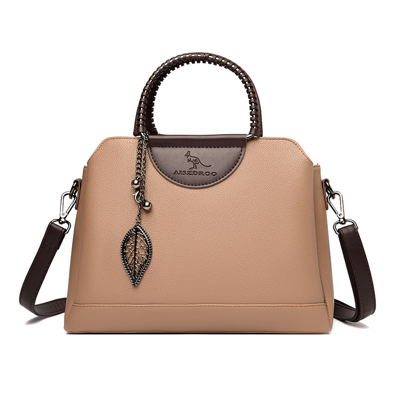 Women's Fresh Sweet Mother Trendy Contrast Color Shoulder Bags