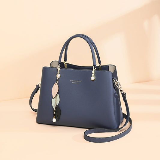 Women's Mother High-grade Fashion Genuine Leather Portable Handbags