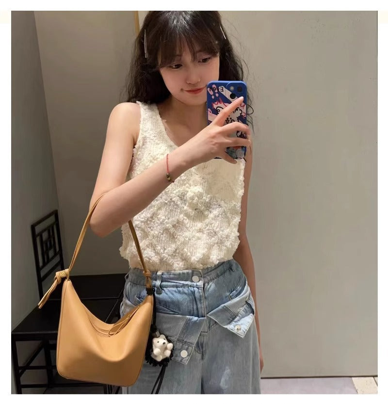 Italian Cowhide High-grade Design Portable Underarm Armpit Bags