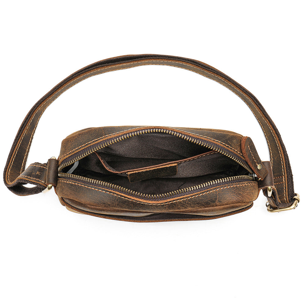 Men's Genuine Leather First Layer Cattlehide Fashion Men's Messenger Bags