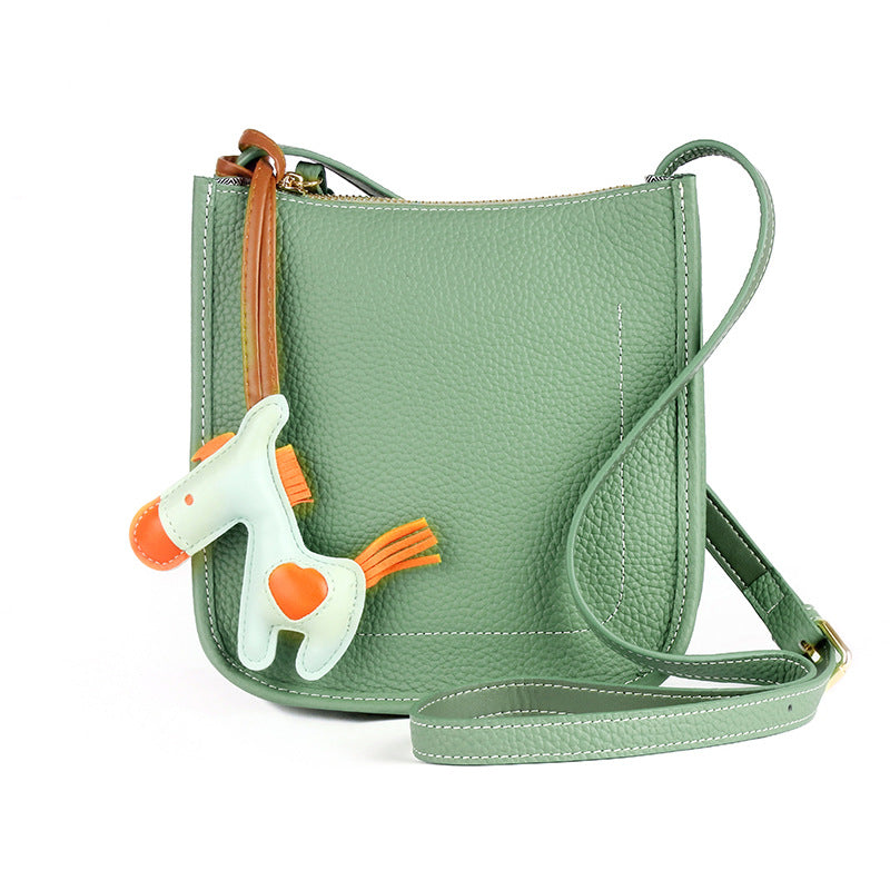 Women's Fashion Simple Genuine Leather High-grade Large Crossbody Bags