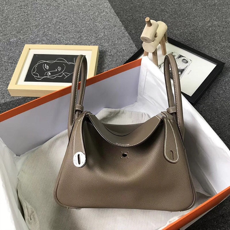 Women's Layer Doctor Lychee Pattern Lindy Medical Box Shoulder Bags