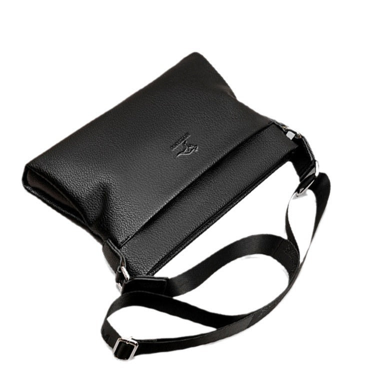 Men's First Layer Cowhide Leather Horizontal Multifunctional Men's Messenger Bags