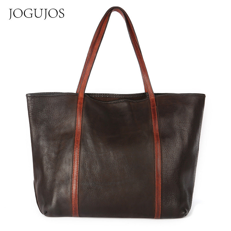 Women's Slouchy Large Capacity Vintage Leather Bags