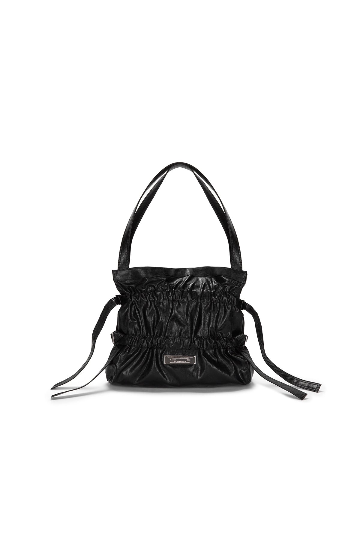 Women's Pleated Solid Color Cowhide Versatile Simple Shoulder Bags