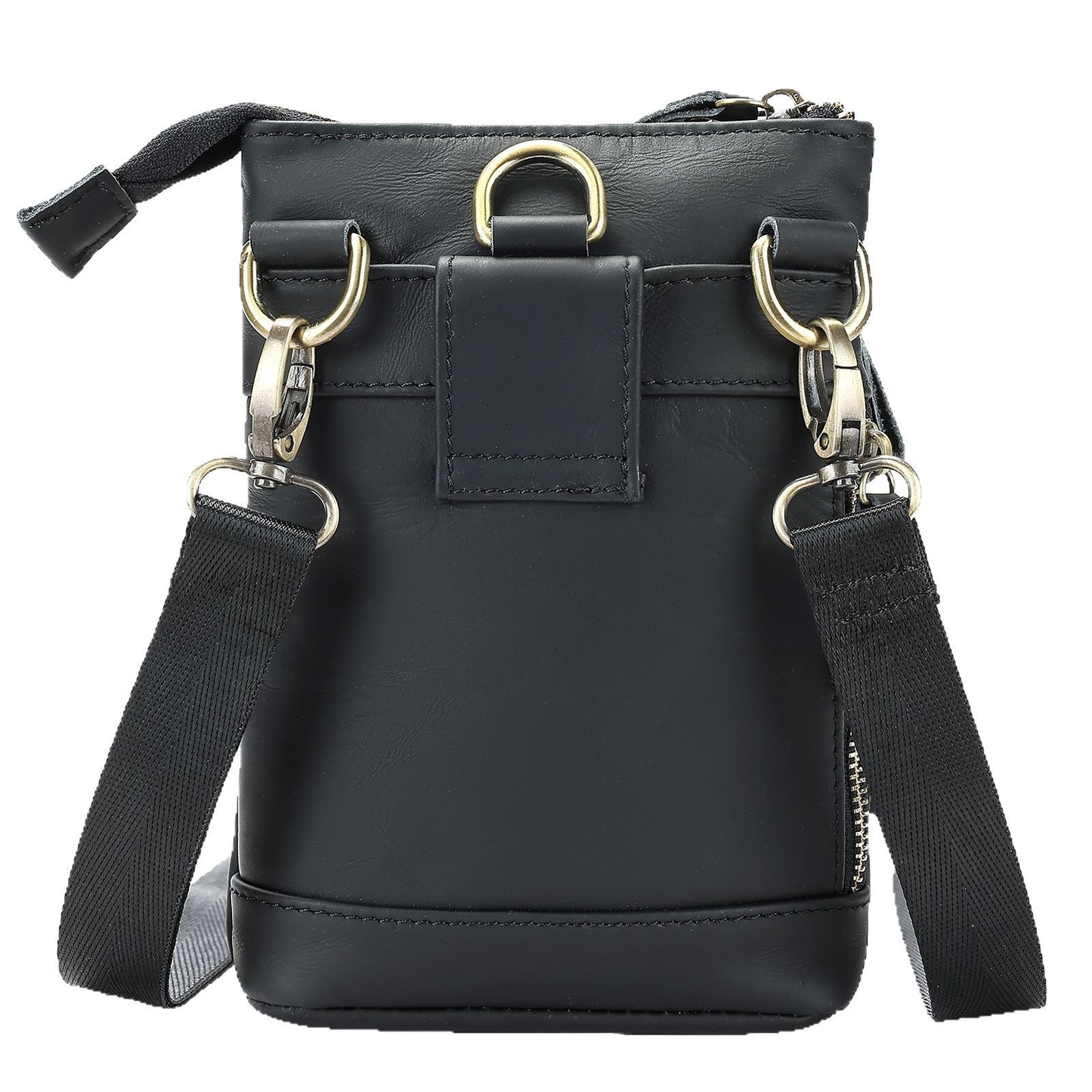 Men's Genuine Leather Single Mini Pouch Cowhide Men's Messenger Bags
