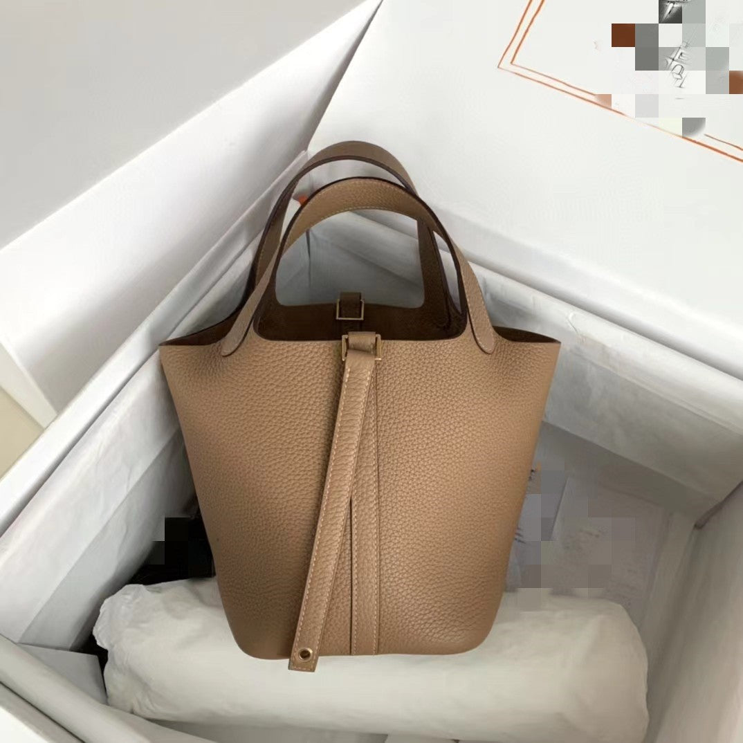 Women's Beeswax Thread Imported First Layer Cowhide Portable Bags