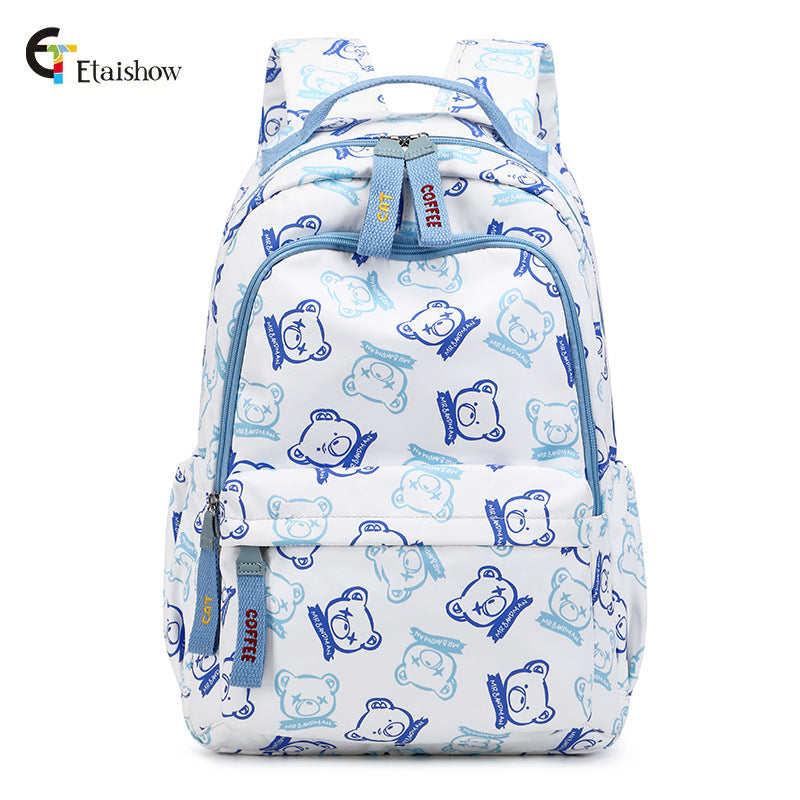 Women's Junior High Large Capacity Waterproof Cartoon Backpacks