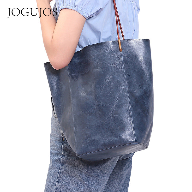 Women's Genuine Leather Large Capacity Advanced Feeling Bags