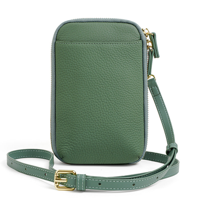 Trendy Mobile Female Genuine Leather First Phone Bags