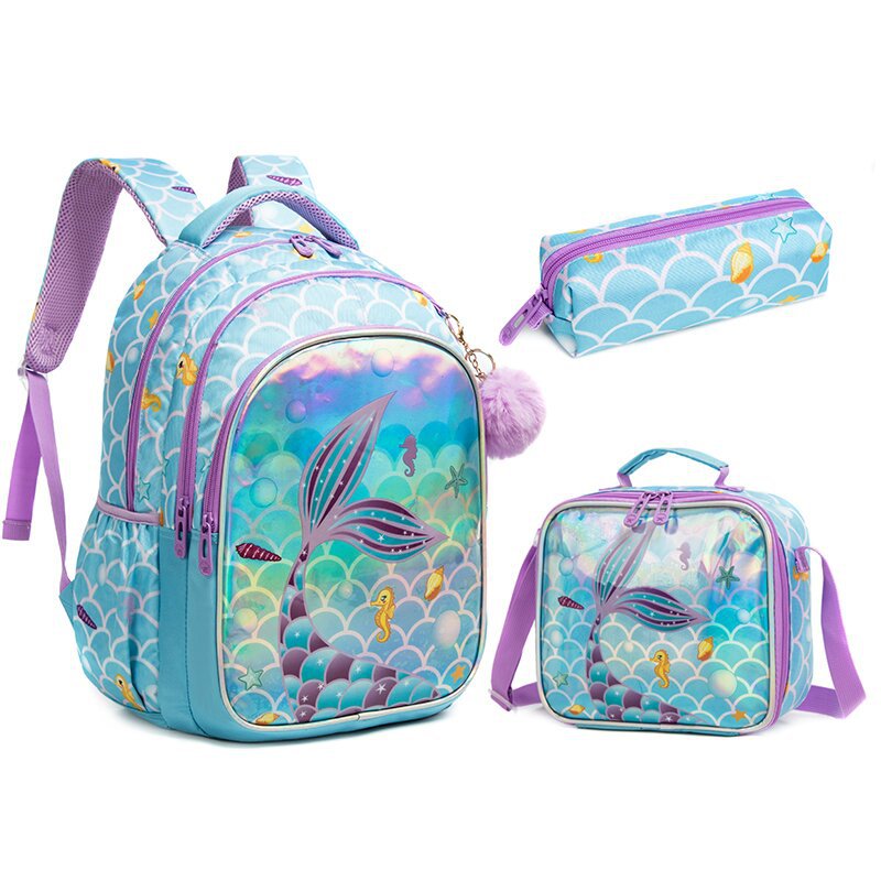 Primary Inch Three-piece Set Burden Reduction Elementary School Students' Schoolbags