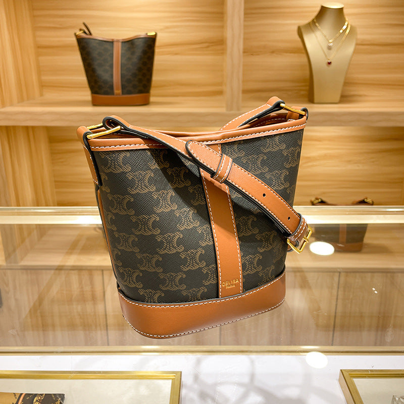 Women's Genuine Leather Commuter Minority Big Same Bucket Bags