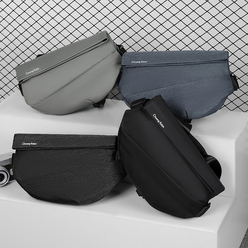 Men's Multifunctional Magnetic Snap Motorcycle Fashion Rand Men's Messenger Bags